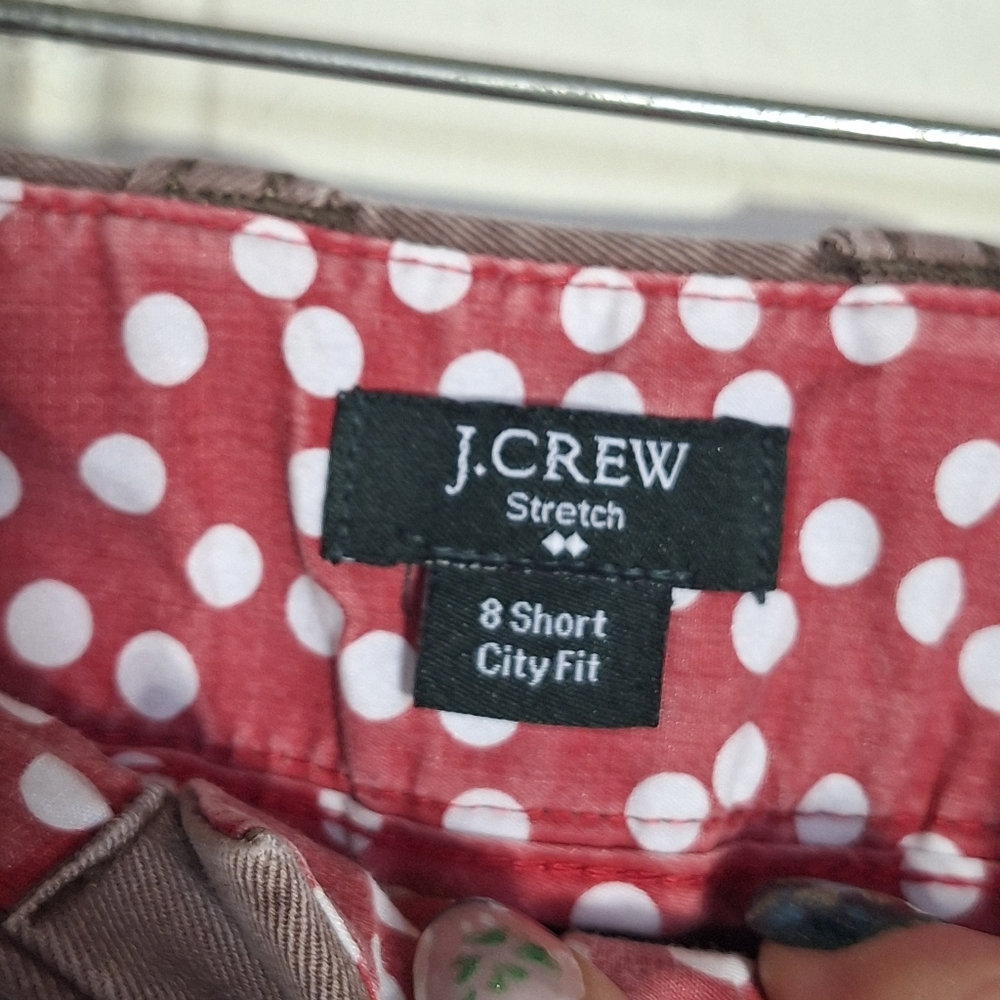 J Crew Womens Size 8 Short City Fit Mauve Brown Remi Chino Pants Stretch EUC - Picture 6 of 11